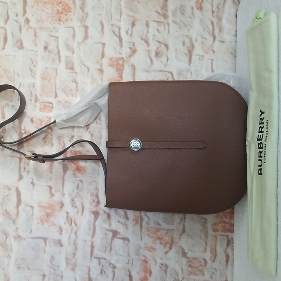 Burberry Handbags - New Burberry Anne Grainy Leather Hobo Bag